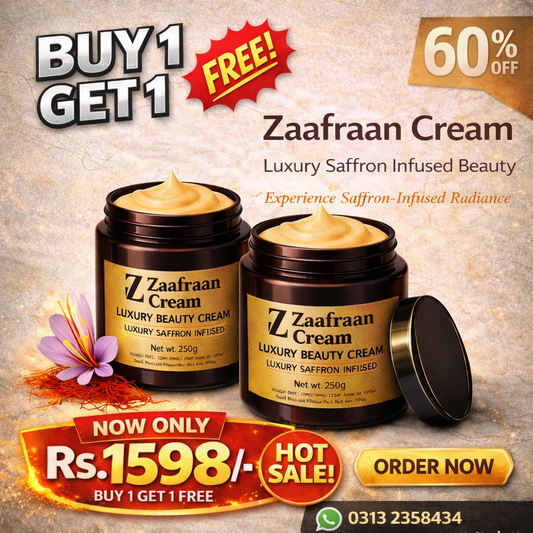 Original Zafrani Beauty Cream – Instant Glow & Whitening (Buy 1 Get 1 Free)