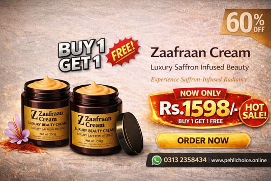 Original Zafrani Beauty Cream – Instant Glow & Whitening (Buy 1 Get 1 Free)